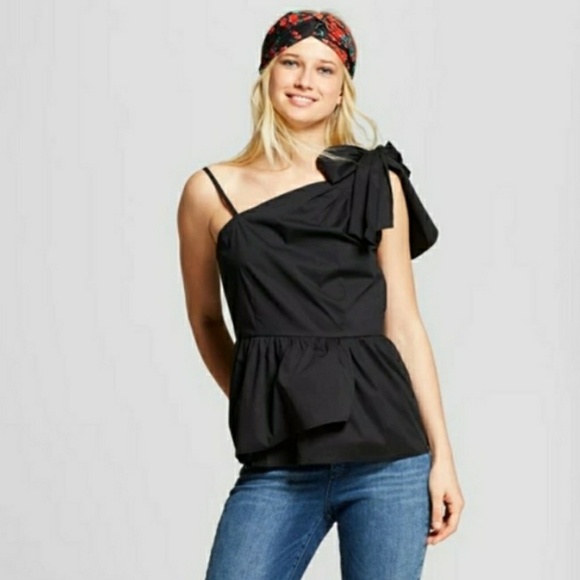 Tops - Who what wear peplum one shoulder top